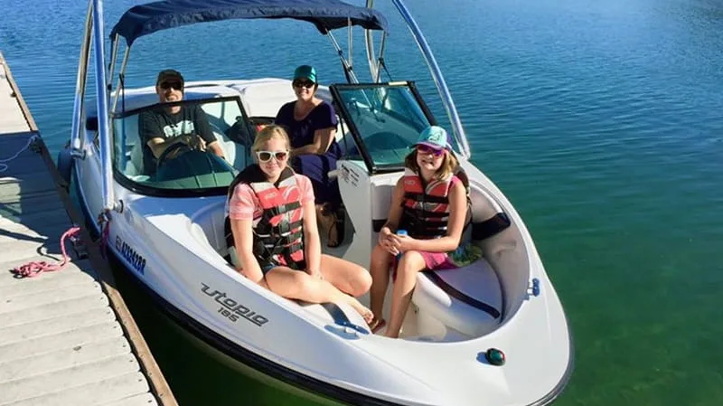 Spend a day boating, fishing, hiking, water sliding and more at Lake Pleasant in Peoria AZ