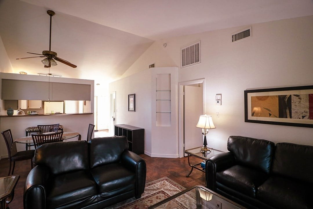 7040 E Olive Av Glendale AZ Living Room Dining Room Kitchen Entry Vaulted Ceilings