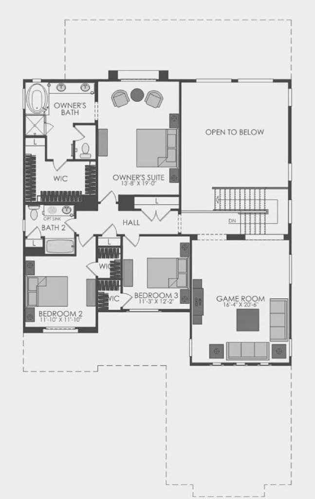 pulte homes starwood model floor plan foothills at northpoint peoria az - level two